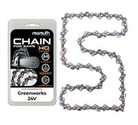 Chaîne de tronçonneuse 25cm 1,3mm 3/8"" 40 TG pour Greenworks 24V