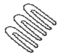 Chaîne de tronçonneuse de rechange facile à assembler 3/8LP-16 pouces (56 nœuds/28 couteaux coins arrondis 0,05''/1,3 mm) Accessoire de remplacement pour scies électriques pour la (3 pièces)