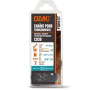 Chaîne de tronçonneuse - OZAKI - Sous coque semi carrée 3/8""LP .043 (1,1mm) 52 entraîneurs ( E52 )