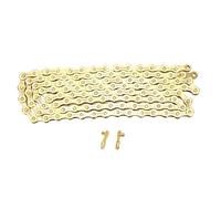 Chaîne de vélo 11 vitesses 116 maillons chaîne de vélo de route de montagne haute rigidité plaqué or nickelé installation rapide pour vélos