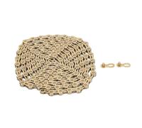 Chaîne de vélo 12 vitesses, demi-creuse, Extra légère, chaîne de route pour VTT avec 2 connecteurs de chaîne (Or rose)