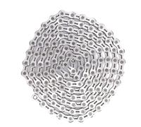 Chaîne de vélo 12 vitesses, demi-creuse, Extra légère, chaîne de route pour VTT avec 2 connecteurs de chaîne (Argent électrolytique)