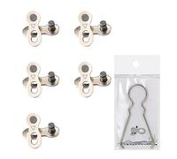 Chaine de Velo,5 Paires Bicyclette Manquant Lien Maillon Manquant Connecteur Attaches Rapides Chaine Vtt,Argent Réutilisable Manque Link pour 6/7/8 Vitesse,Avec Des Outils