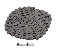 Chaîne de Vélo 9 Vitesses 27 Vitesses 116 Maillons, Connecteurs Inclus pour VTT et Vélo de Route - Acier au Manganèse Résistant, Durable et Facile à Entretenir