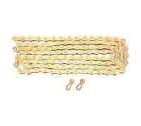 Chaîne de vélo 9 vitesses pour vélos de route et VTT, compatible avec, haute résistance à la traction de 980 kg, chaîne de vélo à passage fluide avec ma