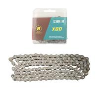 Chaîne de vélo à 8 vitesses en acier au carbone Durable haute Performance chaîne de vélo de route de VTT pour l'équitation longue distance marron 343g