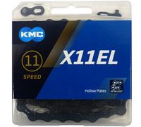 Chaîne de vélo KMC X11EL 11 pans 118 maillons 1/2x11/128 antivol de chaîne noir