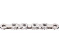 Chaîne de vélo KMC X12 Silver, 1/2" x 11/128", 126 maillons, 12 vitesses, revêtement en nickel, argent