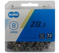 Chaîne de vélo KMC Z8 6 7 8 pans 114 maillons 1/2x3/32 MissingLink gris VTT v...