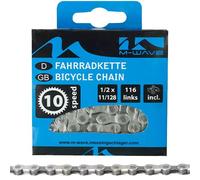 Chaîne de vélo M-WAVE 10 maillons 116 avec antivol de chaîne vélo de course V...
