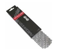 Chaîne de vélo - Newton - 7-8 vitesses - Anti-rouille - 114 maillons - Gris