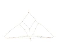 Chaîne de ventre - Bijou de corps de plage - Pour fête - En alliage - Pour femme - Chaîne de poitrine - Argenté - Doré, フリーサイズ, Pas de gemme