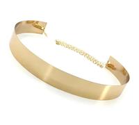 chaine de ventre Ceinture ajustable en métal for femme, large et tendance, dorée argentée, avec plaque scintillante, effet miroir, chaîne de taille pour robes jeans