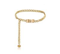 Chaine De Ventre Chaîne De Taille Corps Ventre Chaîne Fashion Gold Épais Chaîne De La Chaîne De La Chaîne De La Chaîne Portrait Longue Gland De Glands Pour Femme Robe Grosse Boucle Lion Ceintures Bijo