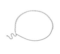 chaine de ventre Chaîne de taille rectangulaire en strass, alliage métallique, pompon fin, chaînes corps argent, accessoires for vêtements assortis avec tout pour robes