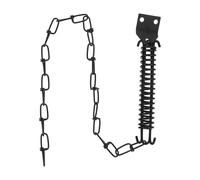 Chaîne de verrouillage porte coupe-vent, 1 pièce, sécurité for portes Garage avant et arrière, ferme-porte tempête en fer robuste pour Porte