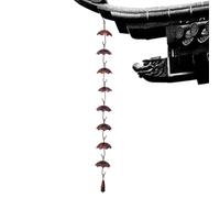 Chaîne décorative - Accessoire parapluie, chaîne de pluie | Cloche en métal extérieur, décoration et terrasse de jardin, élément d'eau anti-piched, design raffiné, chaîne de 100 cm par maison