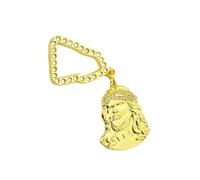 Chaîne décorative pour casquette de baseball, blingbling, strass, hip-hop, pendentif avec chapeau de dieu doré, accessoires de bijoux, taille unique, Comme décrit
