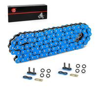 Chaîne d'entraînement robuste pour Yamaha Warrior 350 Raptor 350 700 700R YFZ450 YFZ450R XT250 XT550 YZ100 Outlaw 450 525 QuadRacer LT500R KLT200 KLT250 KE250 KZZZZ Bleu 200