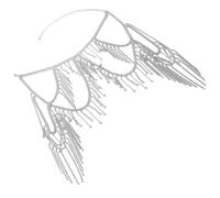 Chaîne d'épaule à franges multicouches Bijoux de corps avec strass en cristal pour femmes Accessoires de fête de mariage Collier d'épaule multicouche confortable, taille unique, comme décrit, Comme