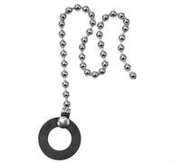 Chaîne d'extension de chaîne de cymbale en alliage d'aluminium pour batterie compatible avec accessoires de batterie jazz avec longueur réglable pour un meilleur contrôle de percussion (noir)
