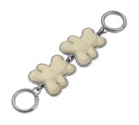 Chaîne d'extension de sac à main Petit Ours, sangle de sac de remplacement, charms pour sac bandoulière pour fabrication de sac fourre-tout Chaîne en or Beige