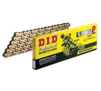 CHAÎNE DID 520DZ2 (Or & Noir) - Longueur : 106 maillons avec joint clip