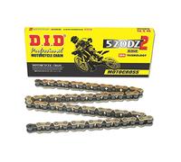 CHAÎNE DID 520DZ2 (Or & Noir) - Longueur : 112 maillons avec joint clip (RJ)