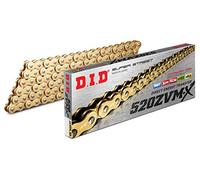 CHAÎNE DID 520ZVM-X (Or & Or) - Longueur : 118 maillons avec joint rivet (ZJ)