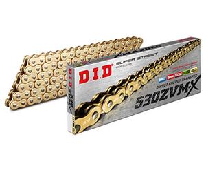 CHAÎNE DID 530ZVM-X (Or & Or) - Longueur : 106 maillons avec joint rivet (ZJ)