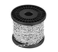 Chaîne en acier inoxydable au mètre 15 m - Chaîne en acier de 1,5 mm - Chaîne en métal à suspendre avec bobine - Chaîne à maillons en acier inoxydable pour suspension, lampes, sacs de sable, fauteuils