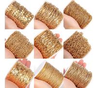 Chaîne en acier inoxydable couleur or 1M, multi-styles, étoile, cœur, câble épais, chaînes pour collier, Bracelet, fabrication de bijoux, bricolage steel-14