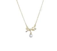 Chaîne en Acier Inoxydable Mode Zircon Pierre de Lune Tulipe Fleur Collier pour Femmes Fille Perle Charme Pendentif Accessoires Bijoux Cadeau