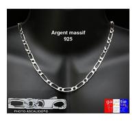 Chaine en argent massif pour homme - ASCALIDO - 6mm - 50cm/55cm/60cm 60