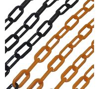 Chaîne en plastique colorée de 25 m for barrière sécurité routière, bloc d'avertissement, lien, accessoires protection contre les foules Pour Le Contrôle Des Foules