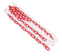 Chaîne en plastique for poteaux de garde-corps 300 cm Rouge Blanc Clôture Contrôle des foules Barrière sécurité Parking Attention Circulation polyvalente Pour Le Contrôle Des Foules