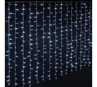 Chaîne extérieure de Noël, stalactites illuminées, 300 diodes