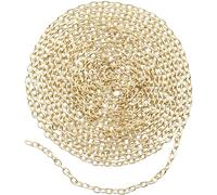 Chaîne fine à maille jaseron - Dorée - 2 mm - 2 m G
