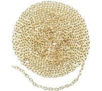 Chaîne fine à maille jaseron - Dorée - 2 mm - 2 m