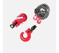 Chaîne forestière 8 mm 4000 daN Longueur utile : 1,5 m Crochet forestier Crochet raccourcissement GK8 Chaîne laquée noire selon EN818-2 Haute résistance et testée