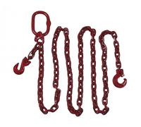 Chaîne forestière carrée, 8 mm avec raccourcissement et crochet à boucle, chaîne arrière 2,5 m 8 mm