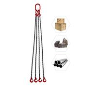 Chaîne forestière de 8 mm - 4 sangles de jambe - Longueur : 1,5 mm - Charge maximale : 5000 kg - Chaîne de butée