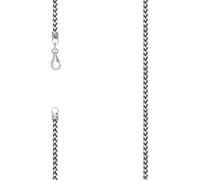 Chaîne Franco en argent 925 massif rhodié 2,5 mm 56 cm pour homme et femme