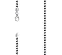 Chaîne Franco en argent 925 massif rhodié 3 mm 51 cm pour homme et femme