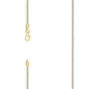 Chaîne Franco en argent massif 925 bicolore 1,5 mm Collier 46 cm pour homme et femme