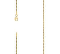 Chaîne Franco en argent massif 925 jaune 1 mm 66 cm pour homme et femme