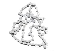 Chaîne Freestyle pour vélo à pignon fixe et à vitesse unique 1/2 x 1/8" - Résistante à la rouille - Blanc