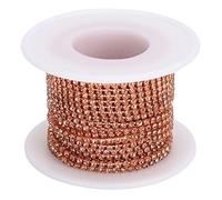 chaîne garniture couleur bricolage téléphone portable coque vêtements ornement décoration fournitures ss6(Rose gold diamonds)