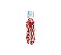 Chaîne génoise prédécoupée maille longue soudée diamètre 5 mm en acier blanc/rouge 5 m
