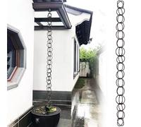Chaine Gouttiere en Alliage D'aluminium,Chaînes de Pluie Décoratives,Gouttières à Chaîne,Meilleures Chaînes de Guidage de Pluie pour Les Fortes Pluies,pour Toit,Jardin,Abri,Terrasse 3.5m(11.5ft)